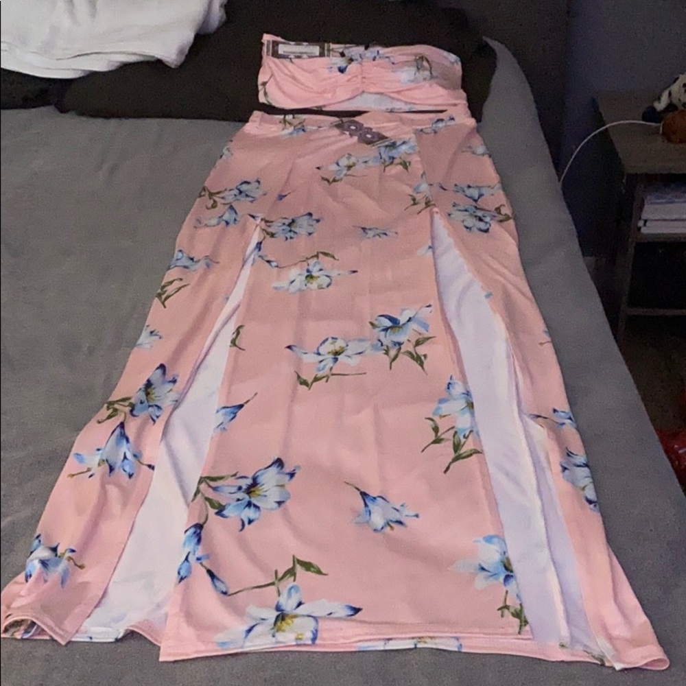 Maxi skirt floral 2 piece set